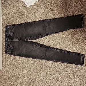 Boys zara skinny fit black washed out jeans